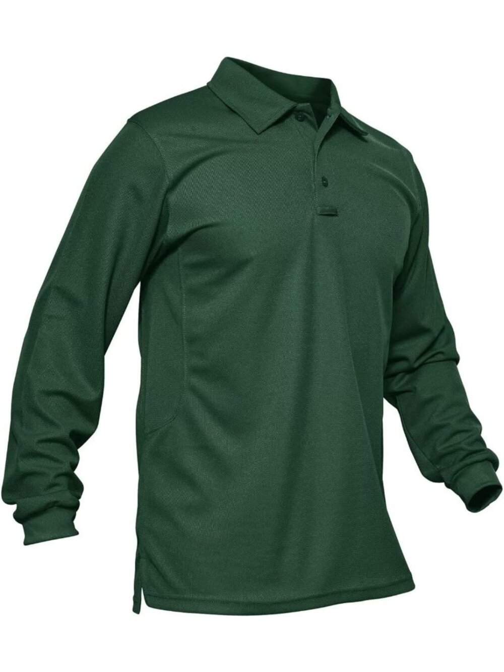 MAGCOMSEN Men's Polo Shirts Long Sleeve Quick Dry Pique Collared Golf Shirt